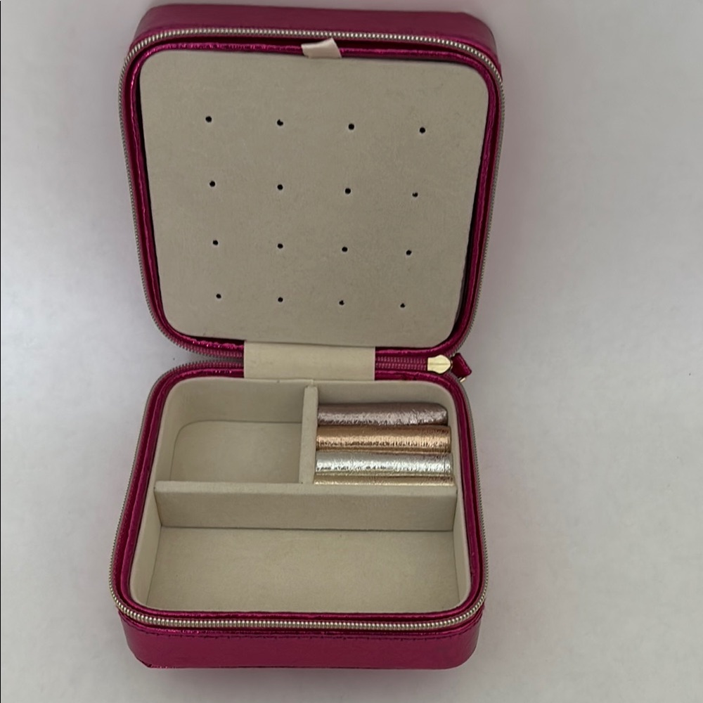 Pink Jewelry Travel Case